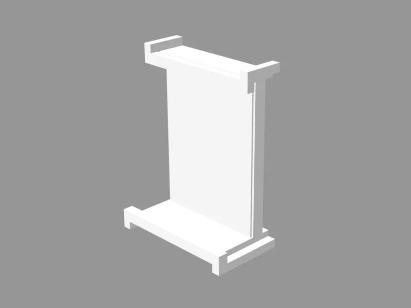 Farmhouse doll bed frame 1:12 scale