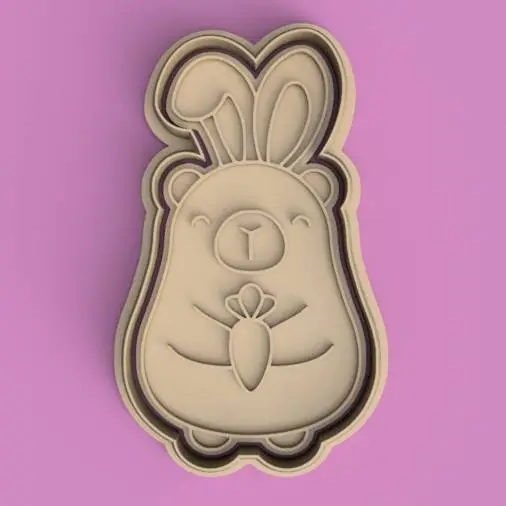 Capibara Pascuas Cortante+ estampa / Easter Capybara Cutter