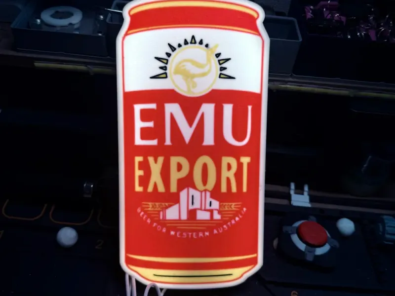 Emu Export bar/man cave light