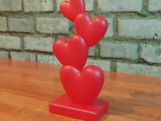 Valentine´s heart tower