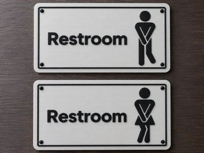 Panneaux de toilettes