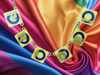 Intersex Pride Flag themed jewellery