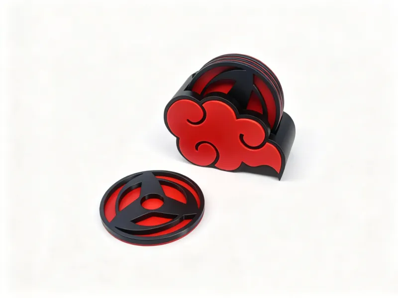 Naruto Akatsuki Rode Wolk Sharingan Onderzetter