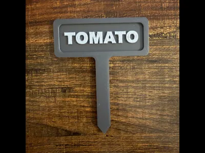 Marqueur de Jardin pour Tomates | Impression 3D 3MF | Facile à Imprimer