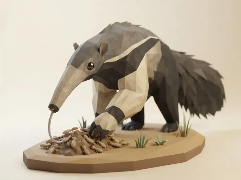 Low Poly Anteater