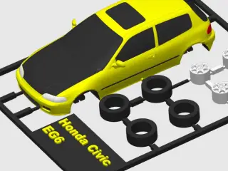 Honda Civic EG6 kit card