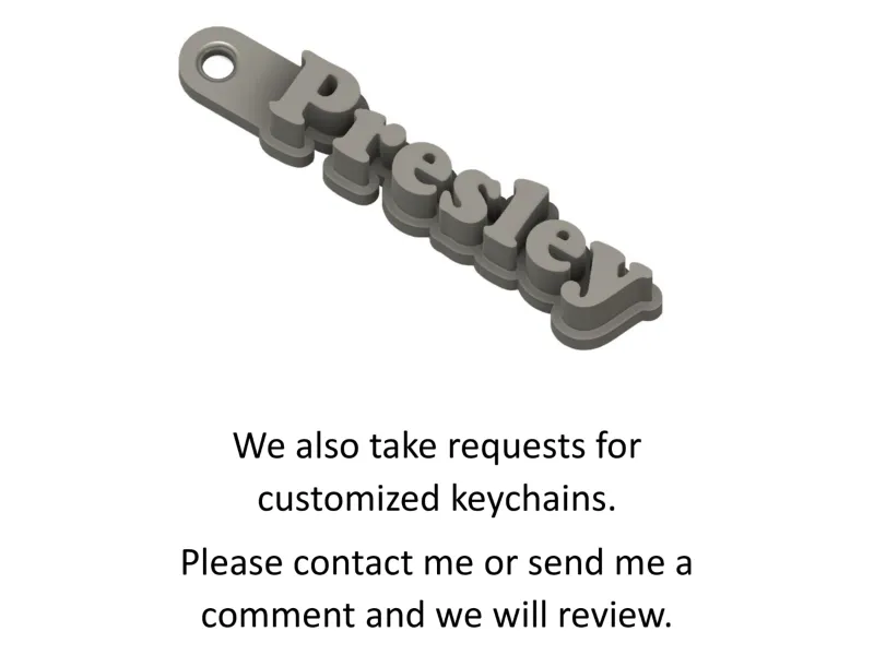 Presley Keychain / Keyring