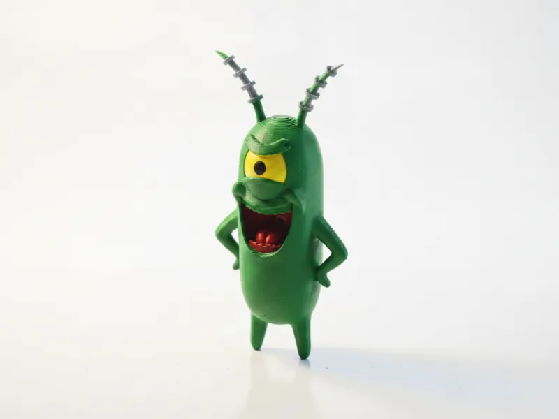Plankton Figurine Cartoons Animation 3D Printable