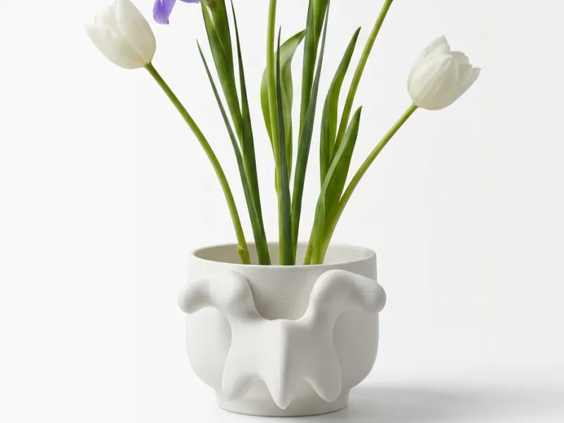 Dripping Edge Vase | Modern Sculptural Flower Decor