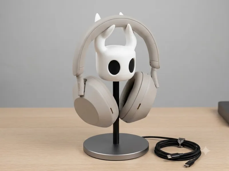 Hollow Knight Headphone Stand - Minimalist Design