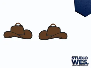 Cowboy Hat - Earring & Pendant v1