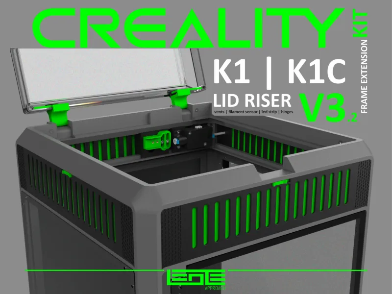 CREALITY K1 | K1C 顶盖增高架 V3.2 [框架扩展套件]
