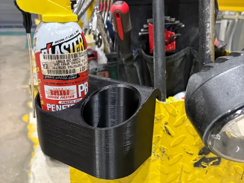 suporte para latas de aerossol para carrinho