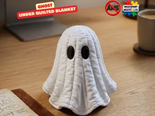 GHOST UNDER QUILTED BLANKET 👻
