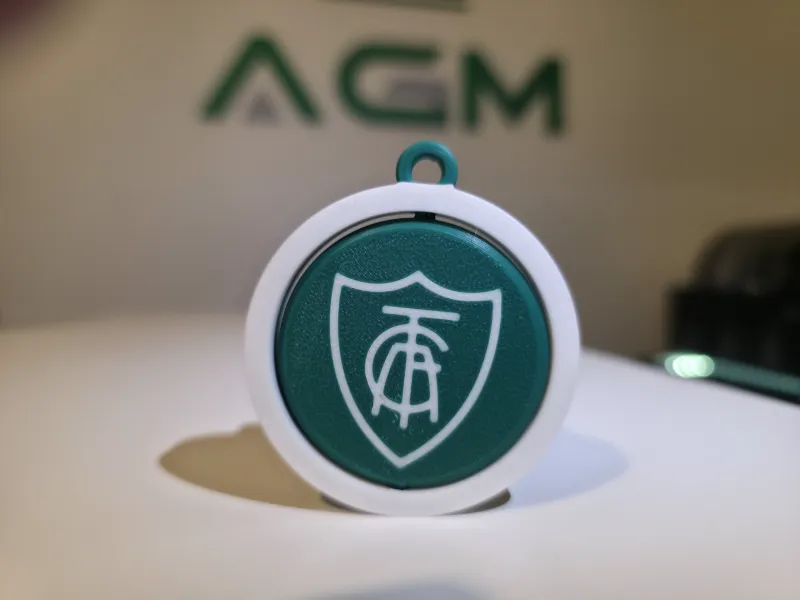 América Mineiro - Chaveiro Giratório Print-in-Place