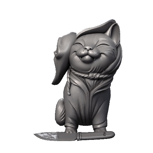 Cat Ghost ornament-0