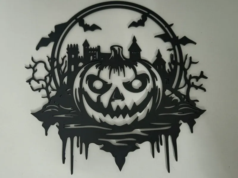 Pompoen Halloween 2D-kunst