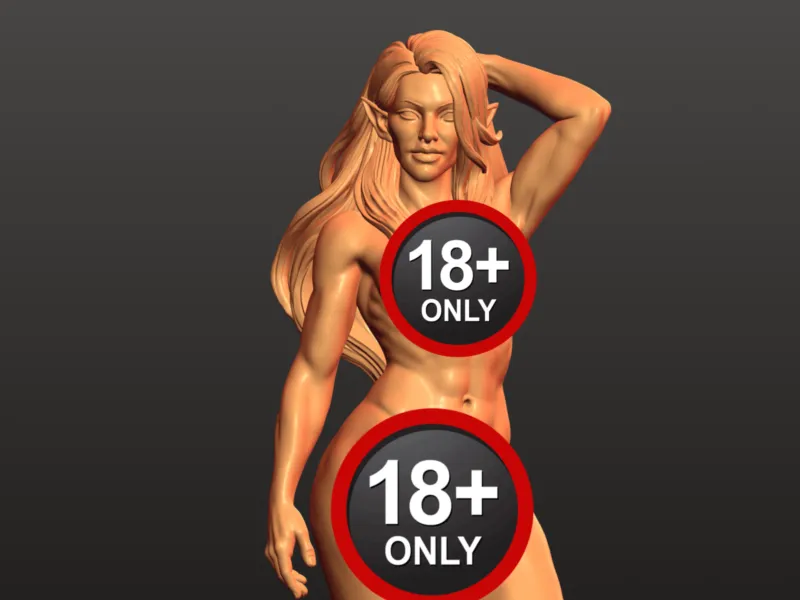 Fantasy Elf Girl – Adult Collectible STL Figure