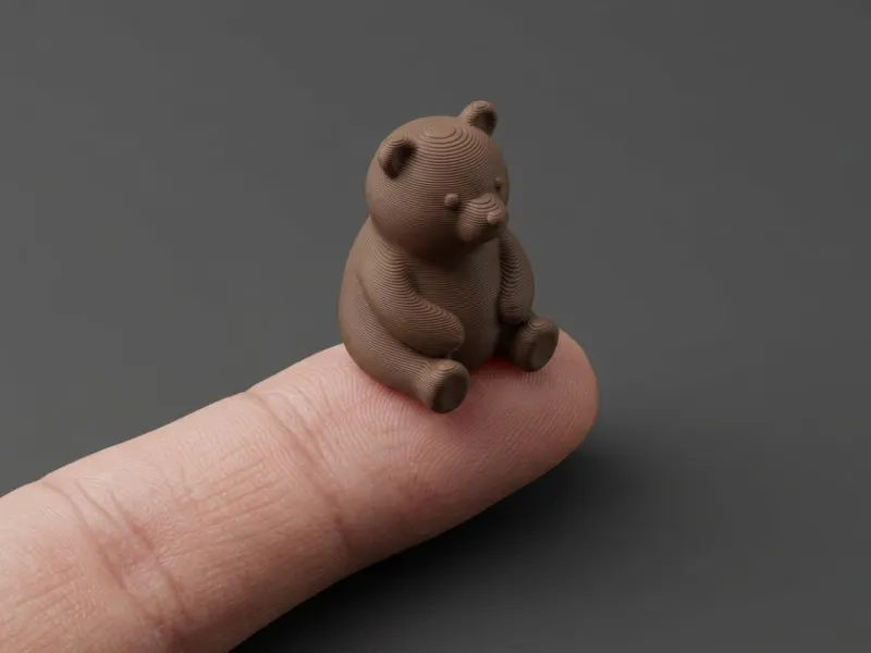 tiny 3d bear