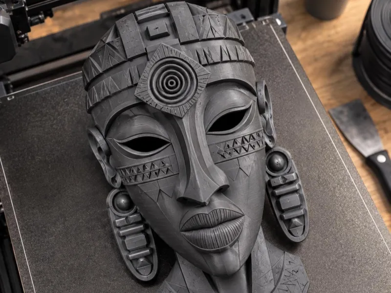 Máscara Tribal Africana STL | Decoración de Pared Étnica | Archivo de Impresión 3D