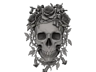 Skull wall decoration
