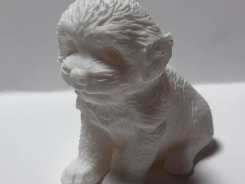 Estatueta de cão Bichon Frisé
