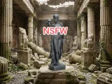 Dark Muse – Sexy NSFW Gothic Statue with Skull-0