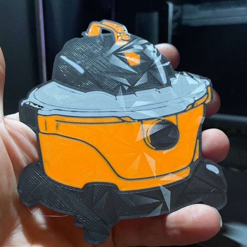 ridged vacuum ornament