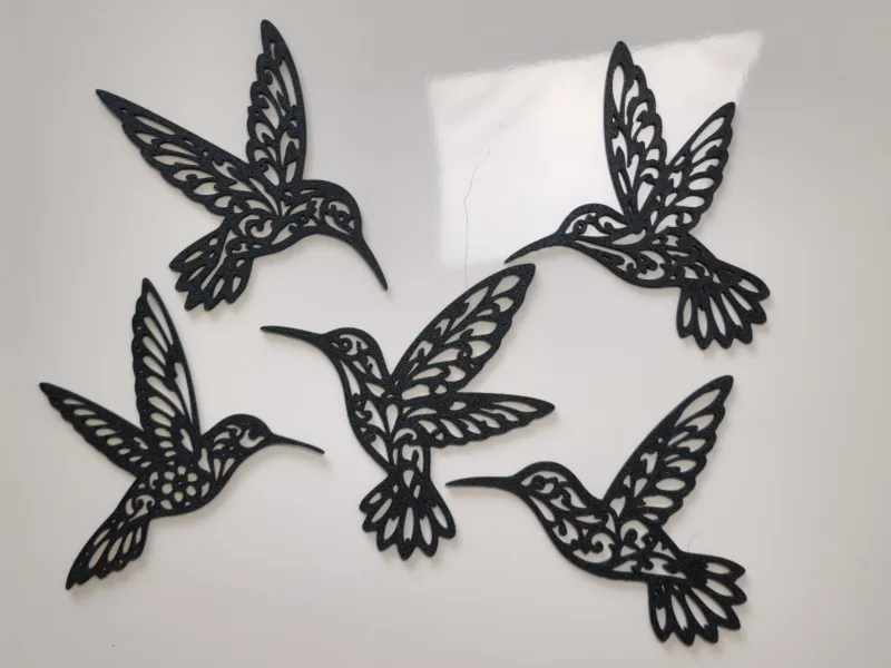 Elegant Hummingbird Collection 2D Wall Art