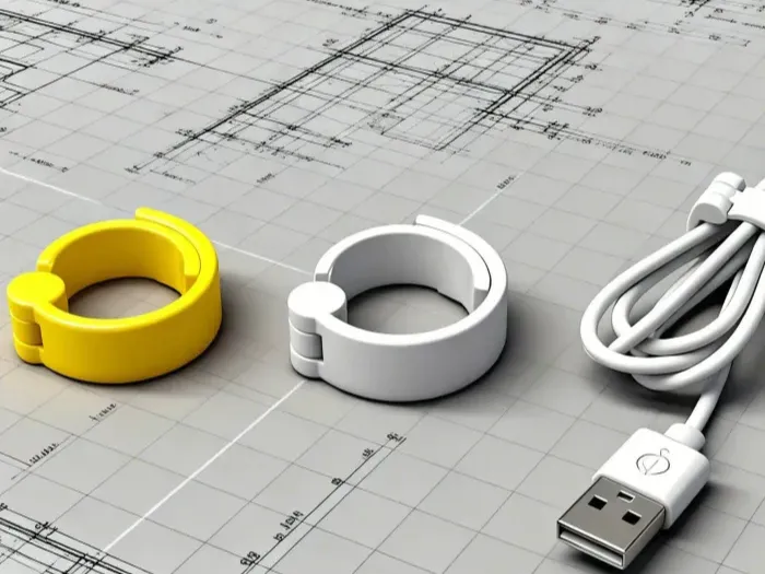 Minimalist Cable Management Clip – Integrated 3D Print