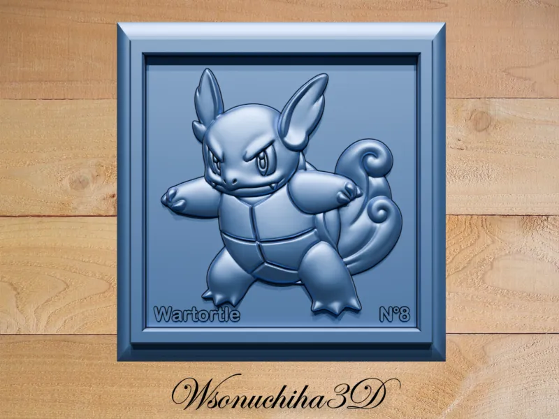 wartortle - relief - pokemon