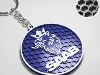 Saab logo keychian