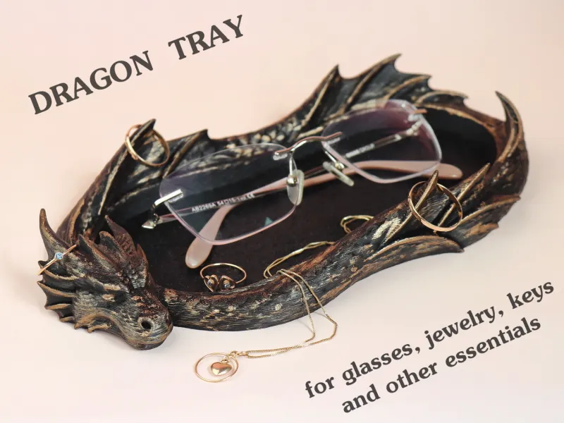 Dragon Jewelry Tray / Glasses Holder