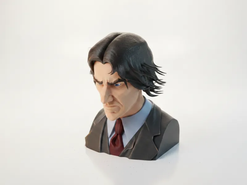 Busto de John Wick de Películas y TV Imprimible en 3D
