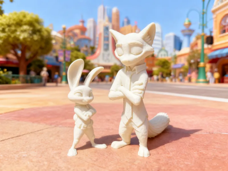 Coniglio Judy e Volpe Nick in Zootopia 1