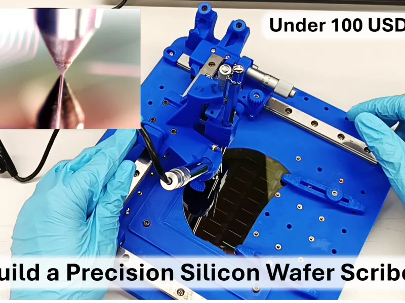 Silicon wafer precision scribing system