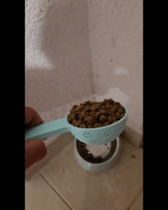Pet Food Measuring Scoop 1/2 Cup (with paws)