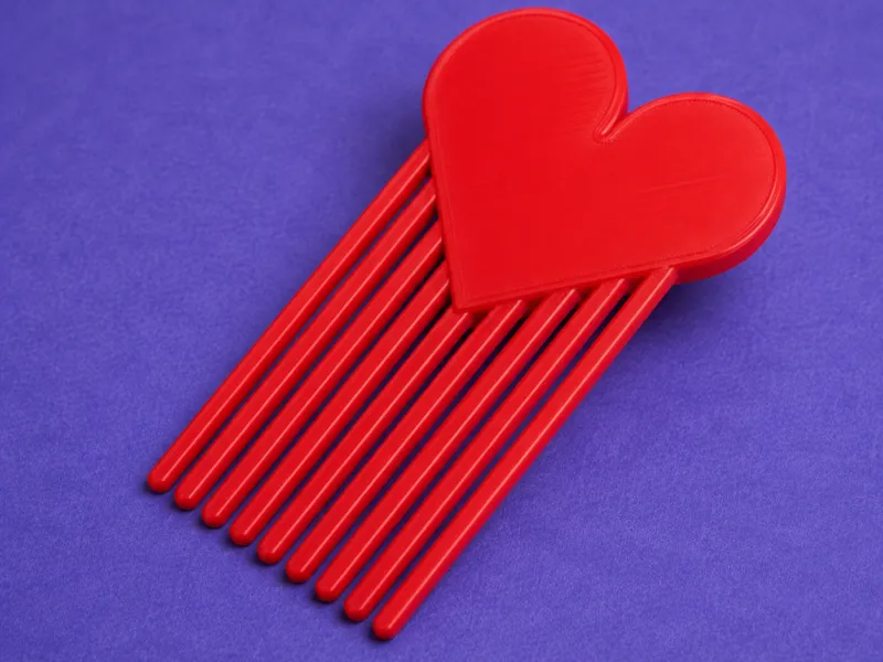 Heart Hair Comb