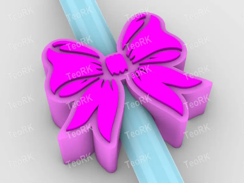 Straw Topper Bow