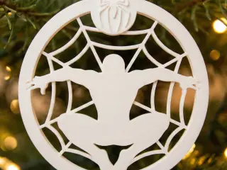 christmas spiderman ornament