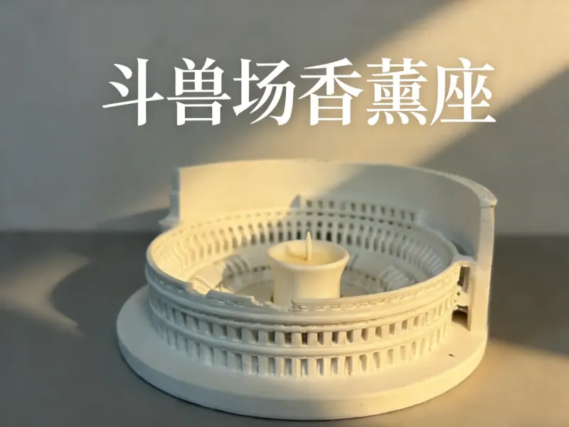 斗兽场香薰蜡烛座 家居艺术