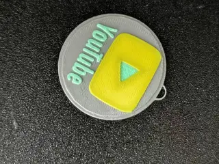 YouTube Logo Keychain