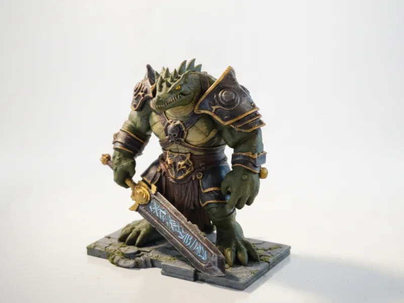 Renekton Crocodile Warrior Statue LOL 3D Printable