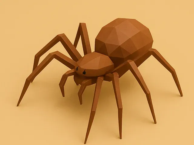 Low poly spider