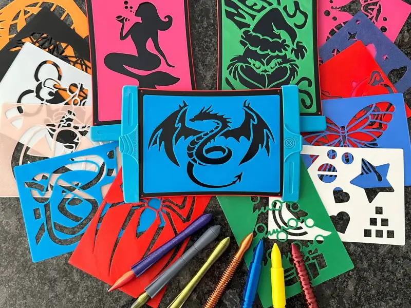 Kids Boogie Board Stencils and Styluses *15 Different Stenci