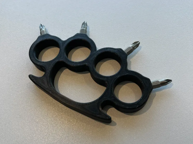 Brass knuckle bit holder