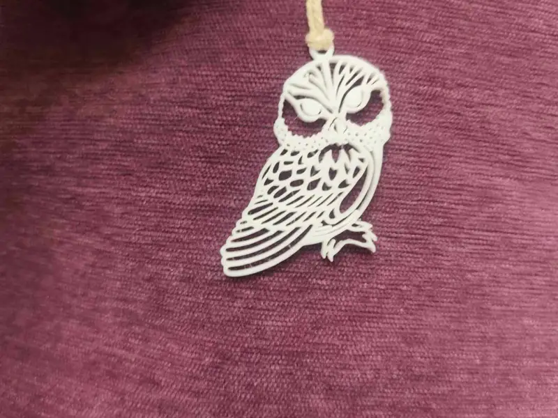 Collar de búho impreso en 3D – Colgante inspirado en la naturaleza Archivo STL
