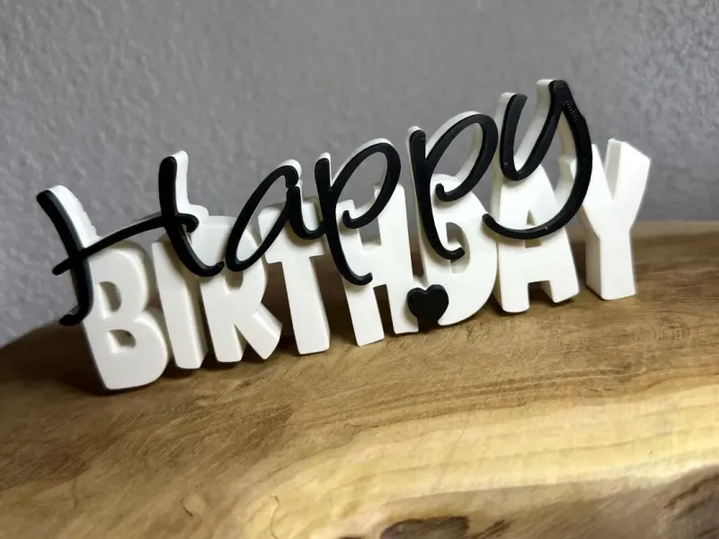 Inscription "Joyeux Anniversaire"