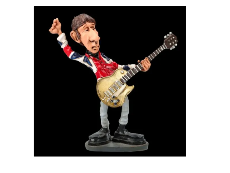 Stylized Caricature Rock Guitarist Pete