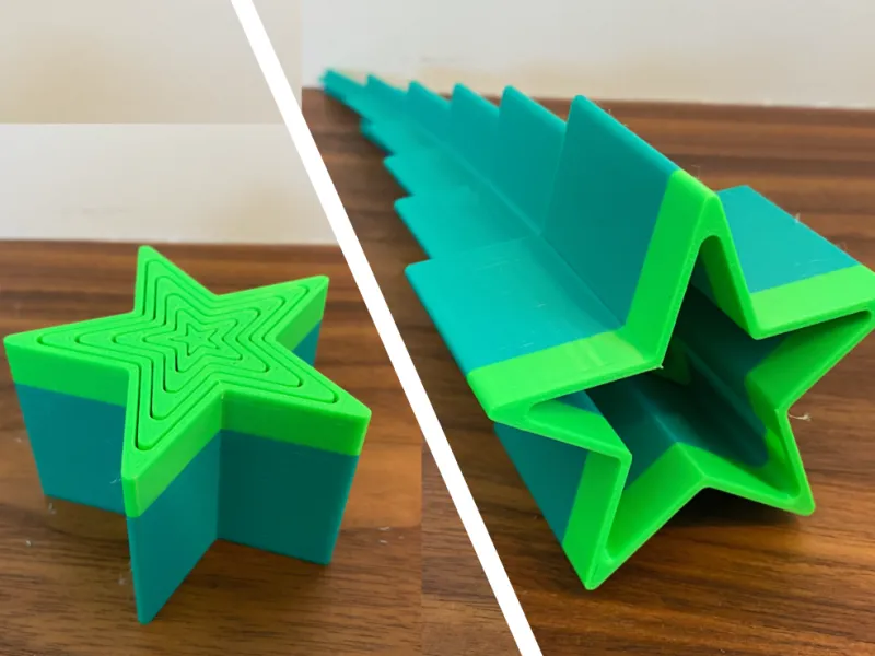 Telescoping Star Fidget (Print in Place)